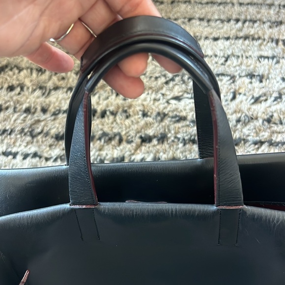 Loewe Black Leather Papelle Bag - Picture 8 of 16